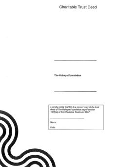 Hōhepa Foundation Trust Deed