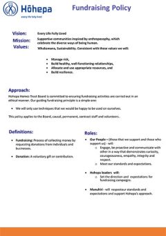 Fundraising Policy 2020